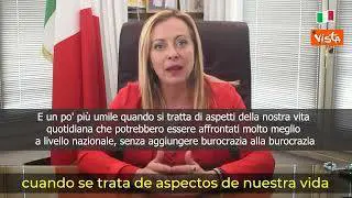 SOTTOTITOLI Meloni: "Serve Europa più coraggiosa"
