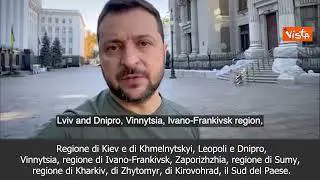 SOTTOTITOLI Attacco Kiev, Zelensky: "Lanciati decine di missili iraniani"
