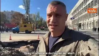 Il sindaco di Kiev dopo l'attacco missilistico: "Questo peggior attacco sulla Capitale"