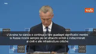 SOTTOTITOLI Stoltenberg: "Putin sta fallendo in Ucraina"
