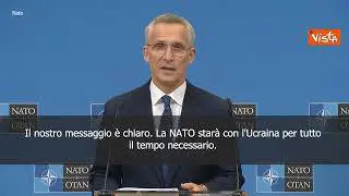 SOTTOTITOLI Stoltenberg: "Putin ha iniziato la guerra e deve farla finire ritirando le truppe"
