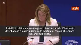 SOTTOTITOLI Metsola: "Risposta all'invasione ucraina deve essere ferma"