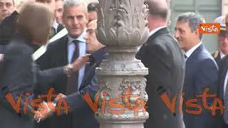 L’arrivo di Berlusconi a Palazzo Madama per la registrazione come neo Senatore, le immagini