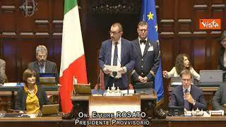 Rosato preside prima seduta alla Camera: "Costruire orizzonte di speranza"