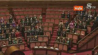 La standing ovation al Senato per Segre all’apertura del suo discorso per la nuova Legislatura