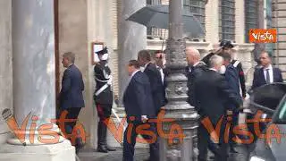 Berlusconi entra al Senato per la prima Convocazione della nuova legislatura
