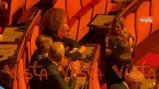 Segre applaude durante il discorso del Presidente del Senato La Russa