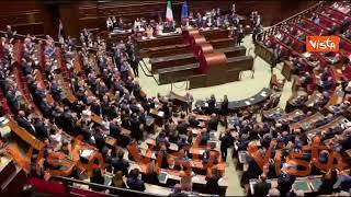 Lorenzo Fontana eletto presidente della Camera, gli applausi e la standing ovation del centrodestra