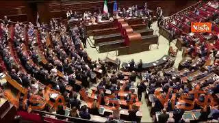 Lorenzo Fontana eletto presidente della Camera, gli applausi e la standing ovation del centrodestra