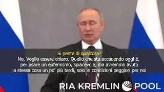 Putin: "Non mi pento di niente"
