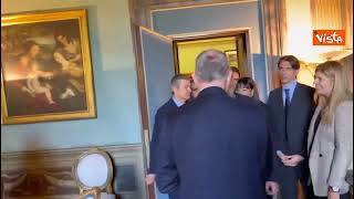 Russell Crowe e Gualtieri ammirano la vista sui Fori Imperiali dal Campidoglio