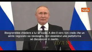 SOTTOTITOLI Putin: "Non credo che incontro con Biden sia necessario"