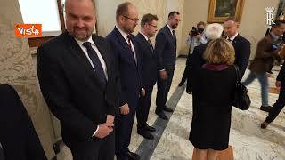 Mattarella riceve al Quirinale il Presidente polacco Andrzej Duda
