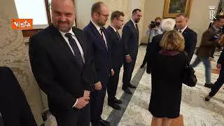 Mattarella riceve al Quirinale il Presidente polacco Andrzej Duda