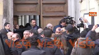 BERLUSCONI, ecco l'arrivo alla sede del Pd per incontrare Renzi nel 2014