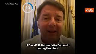 Renzi: "Pd e 5Stelle ci tagliano fuori da vicepresidenze, resteremo fuori dall'Aula"