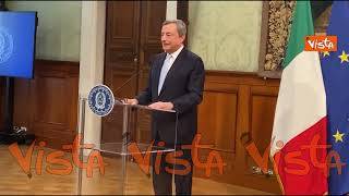 Draghi saluta la stampa: "E' stata un'esperienza straordinaria"