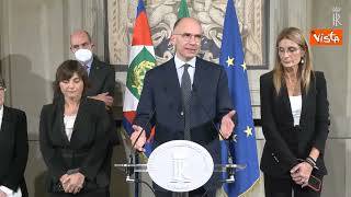 Letta: "Da noi opposizione ferma"