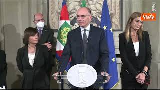 Letta: "Nostra opposizione sarà rigorosa e ferma"