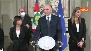 Letta: "Nostra opposizione sarà rigorosa e ferma"