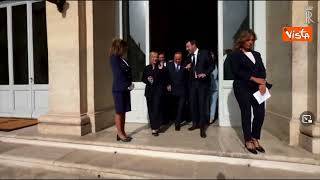 Consultazioni, breve colloquio tra i leader del centrodestra prima di lasciare il Quirinale