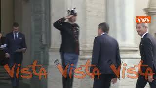 L'entrata di Lupi e della delegazione di Noi Moderati al Quirinale alle consultazioni con Mattarella