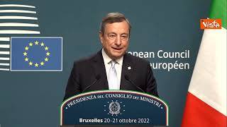 Draghi: "Ridotta di 2/3 la dipendenza dal gas russo, siamo Paese che ha diversificato di più"
