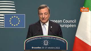 Draghi: "Con oggi l'Europa è più unita"