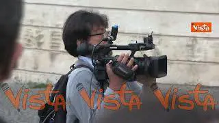 I preparativi di fotografi, operatori e giornalisti per il Giuramento al Quirinale, le immagini
