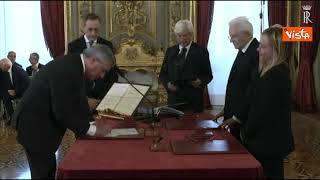 Il Giuramento del Ministro degli Esteri Antonio Tajani