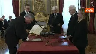 Il Giuramento del Ministro degli Esteri Antonio Tajani