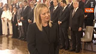Ecco il giuramento della Presidente del Consiglio Giorgia Meloni