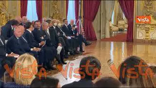 Giuramento Governo Meloni, Salvini sorride ai figli seduti in prima fila