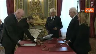 Carlo Nordio giura come Ministro della Giustizia
