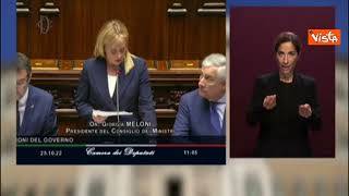 Meloni alla Camera: "Emozione per solennità momento"