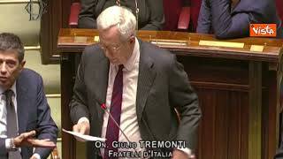 Tremonti polemico in Aula: "Voto contro Letta"
