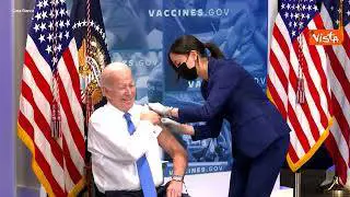 Covid, il Presidente degli Stati Uniti Biden fa il richiamo del vaccino in diretta