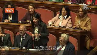 Maiorino (M5S) al Governo: "Vi conosciamo, siete quelli di Ruby Rubacuori"