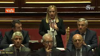 Meloni: "Pace non si ottiene con resa dell'Ucraina"