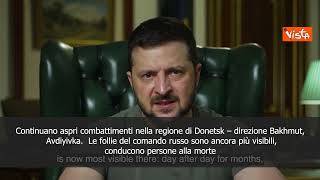 Zelensky: "Aspri combattimenti nella regione di Donetsk"