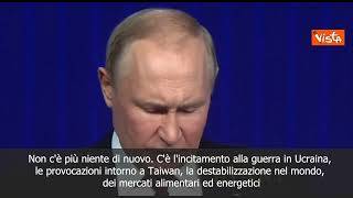 Putin: "Occidente ha alimentato escalation in Ucraina"
