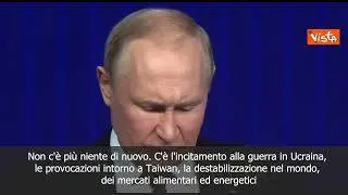 Putin: "Occidente ha alimentato escalation in Ucraina"