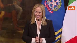 Meloni a sottosegretari: "Da ora non rappresentate i partiti, ma la Nazione"