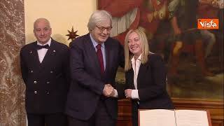 Vittorio Sgarbi giura come Sottosegretario alla Cultura