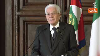 Mattarella: "Non possiamo arrenderci a deriva, sostegno senza riserve a Kiev"