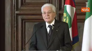 Mattarella: "Non possiamo arrenderci a deriva, sostegno senza riserve a Kiev"