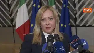 Meloni: "In Ue si e creata interlocuzione franca, contenta di come sia andata questa giornata"