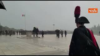 4 novembre, La Russa al Sacrario militare di Redipuglia sotto la pioggia battente