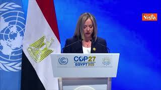 Cop27, Meloni: "Momento decisivo per lotta cambiamento climatico"