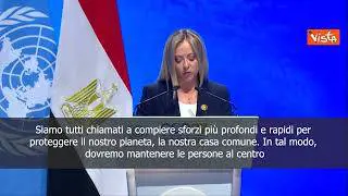Meloni: Siamo a momento decisivo per lotta ai cambiamenti climatici, servono più sforzi